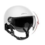 Motorradhelm Erwachsene, Jethelm Mit Visier, Multifunktional Offener Helm Motorrad, Maximale Verkehrssicherheit, Robust & Komfortabel, Ideal Für Motoroller, Cruiser Chopper Moped Scooter