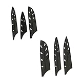 VANZACK 10 Stück Teiliges Schwarze Kunststoff messerschutzhüllen Wiederverwendbare Klingenschutz scheiden Küchen Fleischmesser Praktisch und Sicher für Haushalt und