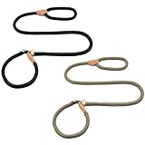 2 Stück Hundeleine Retrieverleine mit Zugstopp, Trainingsleine für Hunde, Retrieverleine für Kleine Mittlere und Große Hunde, Verstellbar(Size:150cm/59.06inch)