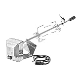 Onlyfire BRK-6013 Edelstahl Grillspieß Set für Weber Spirit 300 Serie, Genesis 300 Serie und ältere Modelle Gasgrill, inkl. 2X Fleischnadeln, Motor, 220V-240V, Drehspieß, Rotisserie, Drehspiess
