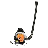 2-Takt-Benzin-Laubbläser Gebläse Laubsauger 63 CC 2,7 kW 6800 U/min 1,8-Liter-Kraftstofftank 0,3 m³/s Luftvolumen geeignet für Blätter Schnee und Bauschutt