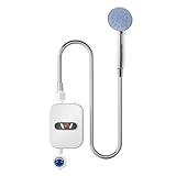 Mulcort Sofortige Wasserheizungen LCD-Digitalanzeige Thermostatische Dusche Wasserheizungsgerät Badezimmer Wasserdichte 304 Edelstahl Tankless Schnellheizmaschine für Home Hotel