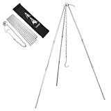 Stativ Grillzubehör, BBQ Dreibein Gestell, Dreibein Teleskopgestell Grillständer, Outdoor-Camping-Stativ, Barbecue-Grill für hängendes Kochgeschirr Camping Kochen im Freien