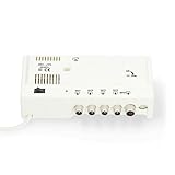Catv-Verstärker | Verstärkung: 20 dB | 47 – 862 MHz | Anzahl der Ausgänge: 4 | Übernehmen Sie die Kontrolle | Weiß