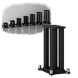 Bluetooth-Lautsprecherständer, 78,7 cm Höhe, stabiles AV für Surround-Sound, schwarz, Bücherregal, Satelliten-Lautsprecher, ideal für Heimkino-Setup (25 x 30 x 50 cm)