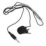 TOYANDONA Gewinde -reversmikrofon Kondensatormikrofon Aufnahmemikrofon Lavalier-mikrofon-Clip Tragbares Mikrofon Mikrofon-Clip Am Revers Ansteckmikrofon Für Computer Black Nylon