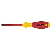 Wiha Schraubendreher SoftFinish® electric Pozidriv (00879) PZ2 x 100 mm VDE geprüft, stückgeprüft, ergonomischer Griff für kraftvolles Drehen, Allrounder für Elektriker