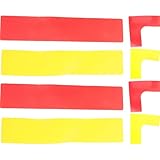 Alasum 8 Stück Trainings Markierungsset aus TPE für Fußball Tennis und Basketball Mittlere Härte Bruchfest Flache Markierungen für Sportplätze und Training