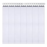 Pvc StreifenvorhäNge Lamellenvorhang FüR Industrie Pferdestall Kuhstall Streifenvorhang Stallvorhang Windschutz Set StäLle Paddocks Hallen Vorhang Transparent Gegen Zugluft Im Stall Bausatz 7Stk 2M