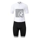 UGLY FROG Herren Triathlonanzug Gepolstert Einteiler Ärmellos Pro Triathlon-Anzug Rennsport Trisuit Kurzarm Radsportanzug für Radfahren Schwimmen Laufen
