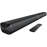 GarageRock Soundbar für TV Geräte, Teilbare 2-in-1 TV Soundbr mit Automatischer Lautstärkeanpassung, Stereo TV Lautsprecher mit 3 EQ-Modi, Bluetooth 5.3, ARC/Opt/AUX, Soundbar für Fernseher/PC/Beamer