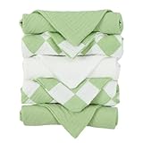 Kjuti Baby-Musselin, 100 % Baumwolle, Spucktuch, 4-lagig, hypoallergen, Sp, beruhigt das Gesicht, Spucktücher, 22,9 x 22,9 cm, Neugeborenen-Essentials, -Burptücher für Babys, Jungen und Mädchen