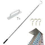 Dachboden-Zugsystem-Haken-Set, Leiter-Zugsystem-Set | Effizientes Dachbodentreppen-Teile-Leiterzugsystem-Kit,Tragbares Zugset für Dachbodentreppen zum Herunterziehen von Dachbodentreppen