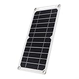 Feegow Solarpanel Monokristallines 5V 30WUSB Ladegerät, Monokristallines Silikon Auto Handy Ladegerät Power Bank Outdoor Auto Aufladen Indoor Outdoor Einsatz