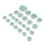 DEARMAMY DIY Keramik Mosaiksteine Unregelmäßige Form Bunte Fliesen Chips für Bastelarbeiten und Heimdekoration Frostbeständig Vielseitig Verwendbar