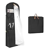 Syeeiex Premium Kleidersack Lang, Kleidersack Abendkleid Lang mit Schuhfach, I 182 x 60 x 30 cm I Kleidersäcke mit Reißverschluss Taschen, Carry On Brautkleid Hochwertige Kleiderhülle für Reisen
