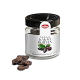 Queen Beans – Schokolierte Kakaobohnen, 90 g – ganze fermentierte Kakaobohnen in zartbitterer Schokolade – edler Kakaosnack – vegan & handveredelt