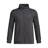 Under Armour Jungen Brawler Full Zip Sweatshirt, (025) Castlerock/Schwarz, XS