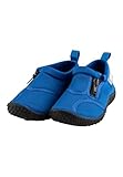 Sterntaler Badeschuhe Zipper – Unisex Baby Aquaschuhe mit seitlichem Reißverschluss – Strukturierte Sohle – Kinder Wasserschuhe - flexibel & schnelltrocknend - Bademode - Farbe königsblau, Größe 26