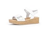 Gabor Damen Plateausandalen, Frauen Sandalen,Best Fitting,Plateausandaletten,Dicke Sohle,bequem,Sommerschuhe,Weiss (Natur),38.5 EU / 5.5 UK