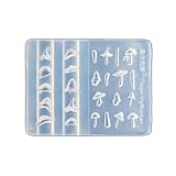 Silikon-Nagelkunst-Schablone, Nageldekoration, Prägepilz, Nagelzubehör, praktisches Nagelprägewerkzeug