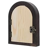 SOIMISS Mini Holz Tür Lichtschalter Abdeckung Babyproof Steckdosen Schutzplatte Selbstklebend Ohne Bohren Kreative Wanddekoration Schalterpanel Schutz Kratzfest