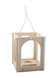 Pebaro 849 849-Holzbausatz Laterne zum Selbermachen, ohne Kleben mit Teelichhalterung, Basteln mit Holz, Geschenkidee