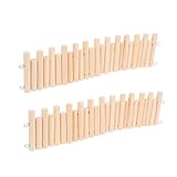 BUGUUYO 2St Hamster Gehege Hamster Kleintier zubehör für Kleintiere Verstellbarer Zaun Kletterspielzeug Hamster Kauspielzeug für Eichhörnchen Hamsterbrücke Holz