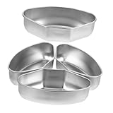 VANZACK 4 Stück Edelstahl Dampfgarer Einsatz Ventilförmige Dampfgarer Körbe für Kochtöpfe Multifunktionale Ablagen zur Nährstofferhaltung und Schnellem Kochen