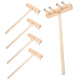 KOMBIUDA Holzrechen Set Dekorative Rake Für Sandspielzeuge x Kreatives Zubehör Für Sandkästen Und Sandtische Ideal Für Und Spielzeugliebhaber