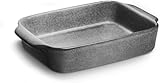 SPRINGLANE Keramik Auflaufform Misty Cliff 26 x 18 cm, Steingut Backform für Lasagne, Quiche oder Tiramisu