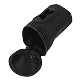 DOITOOL Hundekotbeutelspender mit Clip Großer Öffnung Reißfestem Leichtem Kunststoff Schwarzer Kotbeutelhalter für Leine Multifunktional für Hundespaziergänge und Outdoor Einsatz