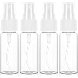 Redamancy 4 X 20ml Sprühflasche Klein,Transparente Zerstäuber Flaschen,Zerstäuber Sprayflasche,Kleine Sprühflasche,Reise Zerstäuber Klein Plastik Nebel parfümzerstäuber für Parfüms,Wasser Alkohol