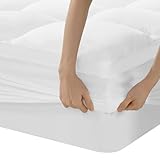 DUANDUAN Dicke Matratzen Topper 140X200cm 5 cm hoch, Microfaser Matratzentopper mit tiefen Taschen, weicher gesteppter Matratzenschoner, Matratzenauflage - atmungsaktiv und maschinenwaschbar