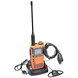 QUANSHENG UV-K6 Funkgerät 5W Walkie Talkie großer Reichweite Wiederaufladbare Handfunkgerät für Erwachsene Polizei Radio mit FM, NOAA, Typ-C Ladung, 200 Kanäle (UA-K6 mit D01CK)