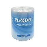 PlexDisc DVD-R Rohlinge 4,7 GB: 16 x silberfarbene DVD-Discs, 100 Stück, Schrumpffolie – Archivqualität für Fotos, Videos, Daten – (kein Kuchenbox-Behälter)