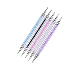 VICASKY 5 Stück Teiliges Nagelkunst mit Doppelseitigen Punktierwerkzeugen Nageldesign Maniküre Farbverläufe und Mehr für Kreative Nagelkunst und Präzises Arbeiten Zufällige