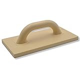 DEWEPRO® PU-Reibebrett 280x140mm - stabiles Kunststoff Putzbrett aus Polyurethan mit fester Griffverbindung