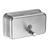 Handdesinfektionsmittelspender, 1200 ml, gebürstetes Gold & Schwarz, 304 Edelstahl, Wandmontage, Seifenflasche in Hotelqualität für Toilette und stilvolles Design