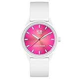 Ice-Watch - ICE solar power Coral reef - Weiße Damenuhr mit Silikonarmband - 019031 (Small)