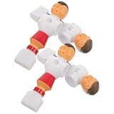 SHERCHPRY 4 Stück Tischfußballfiguren aus Robustem PVC Farbenfrohe Fußballspieler Ersatzteile für Gängige Kickertische Tischfußball Zubehör für Realistischen Spielspaß