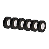 Amazon Basics Isolierband, 1.9 cm x 18.3 m, schwarz, 6 Stück, ideal für Heimwerken, Reparaturen, Arbeiten an Elektrik oder Autos und Ausrüstung (Früher Marke AmazonCommercial)