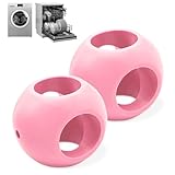 Magnetkugeln, Antikalk, 2 Stück, für Spülmaschine und Waschmaschine/Waschmaschine – Waschkugeln, schützt vor Kalk, ohne Reinigungsmittel – makellose Wäsche und Geschirr – Farbe Rosa