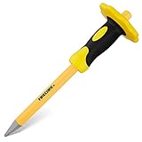 Firecore Spitzmeißel, Handmeißel mit Handschutz 305x 4mm, Meißel mit rutschsicherem ergonomischem Griff-FS305P