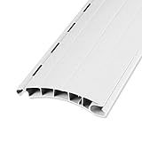 Rolladenstab Maxi 14 x 55 grau, weiß oder beige mit Lichtschlitzen 5 Stück 100 cm ROLATEC Set Rolladen Lamellen (weiß)