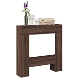 Gecheer Kaminumrandung Braun Eichen-Optik 81x18x82 cm Holzwerkstoff