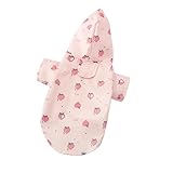 WQCMH Wasserdichter Hunderegenmantel, Leichte, Verstellbare Regenjacke Für Haustiere Für Kleine, Mittlere Hunde, Außen-spaziergänger, Langlebig(Rosa,M)