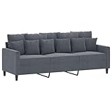 Willood 3-Sitzer-Sofa Dunkelgrau 180 cm Samt