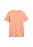 Superdry Herren Klassisches Essential T-Shirt Verwaschenes Dry Neon Orange M