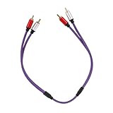 ERINGOGO Audioleitung Hifi-kabel Audiokabelanschlüsse Rca-verbindungskabel Rca-lautsprecherkabel Cinch-videokabel Verlängerung Des Audiokabels Eingang Ausgangskabel Metall Violett